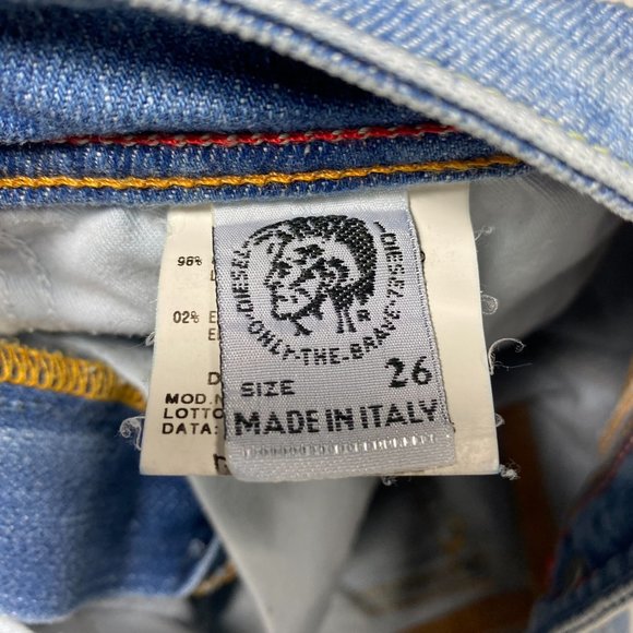 Diesel Womens Jeans Light Wash Denim Bootcut Blue Sz 26 - Picture 9 of 14